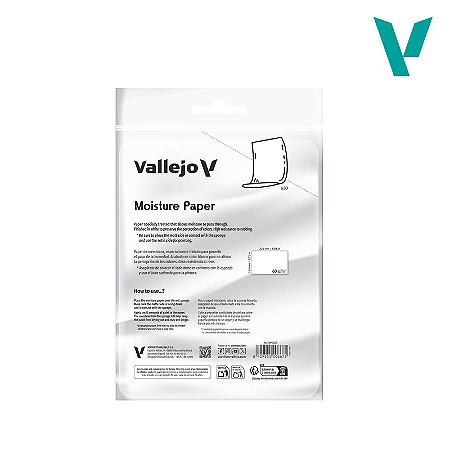Papel Umedecido para Wet Pallete - Vallejo (225×145 mm - 30 unidades)