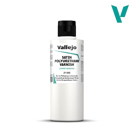 Verniz (Semi-Brilho) SATIN de Poliuretano - Vallejo (200ml)