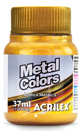 Tinta Metálica OURO - Acrilex (37ml)