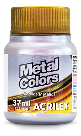 Tinta Metálica PRATA - Acrilex (37ml)
