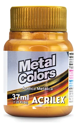 Tinta Metálica OURO VELHO - Acrilex (37ml)