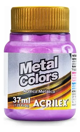 Tinta Metálica MAGENTA - Acrilex (37ml)