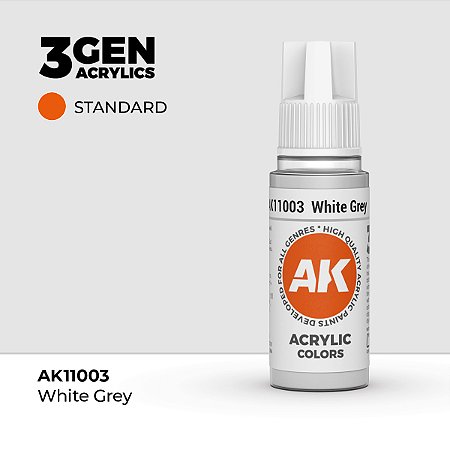 Tinta Acrílica WHITE GREY - AK Interactive (17ml)