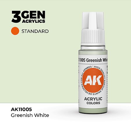Tinta Acrílica GREENISH WHITE - AK Interactive (17ml)