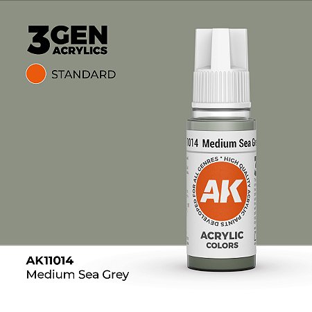 Tinta Acrílica MEDIUM SEA GREY - AK Interactive (17ml)