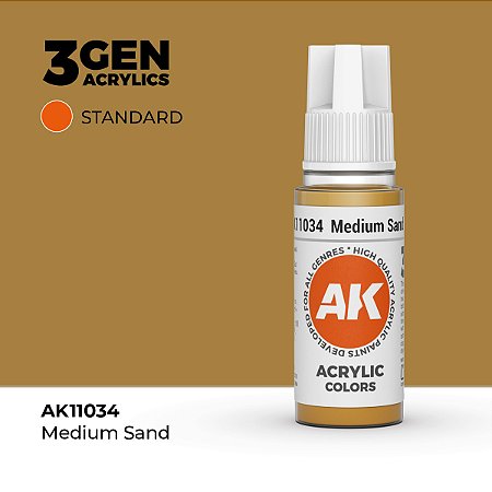 Tinta Acrílica MEDIUM SAND - AK Interactive (17ml)