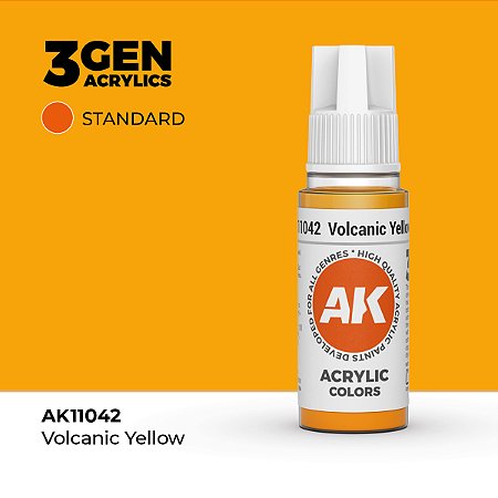 Tinta Acrílica VOLCANIC YELLOW - AK Interactive (17ml)
