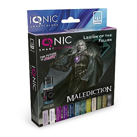 Conjunto Tintas Acrílicas: Malediction - LEGION OF THE FALLEN - IONIC Smart Colors (12x 20ml)