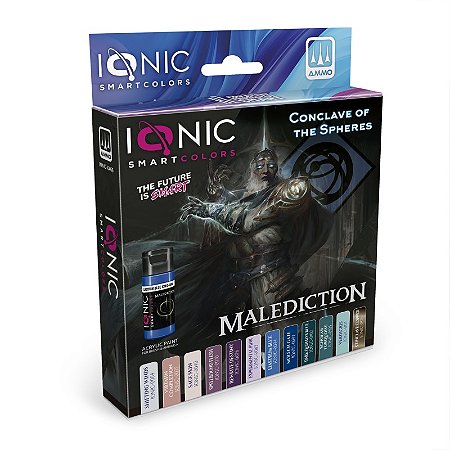 Conjunto Tintas Acrílicas: Malediction - CONCLAVE OF THE SPHERES - IONIC Smart Colors (12x 20ml)