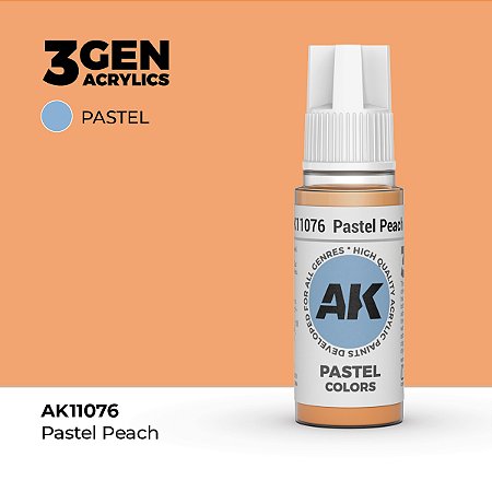 Tinta Acrílica PASTEL PEACH - AK Interactive (17ml)