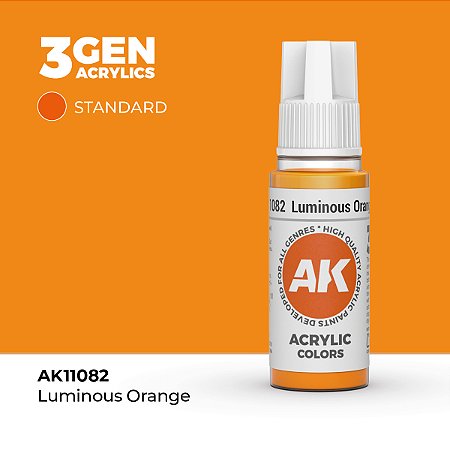 Tinta Acrílica LUMINOUS ORANGE - AK Interactive (17ml)