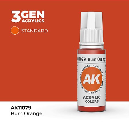 Tinta Acrílica BURN ORANGE - AK Interactive (17ml)
