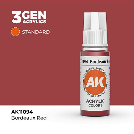 Tinta Acrílica BORDEAUX RED - AK Interactive (17ml)