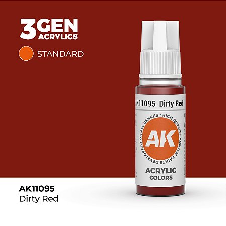 Tinta Acrílica DIRTY RED - AK Interactive (17ml)