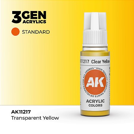 Tinta Acrílica CLEAR YELLOW - AK Interactive (17ml)