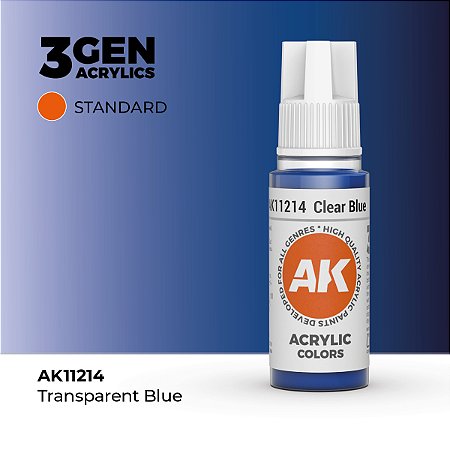 Tinta Acrílica CLEAR BLUE - AK Interactive (17ml)