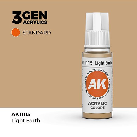 Tinta Acrílica LIGHT EARTH - AK Interactive (17ml)