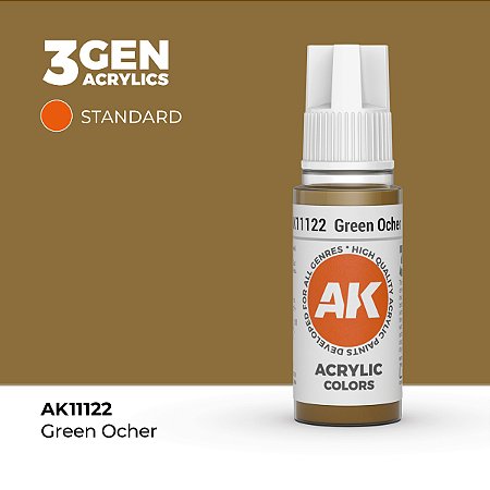 Tinta Acrílica GREEN OCHER - AK Interactive (17ml)