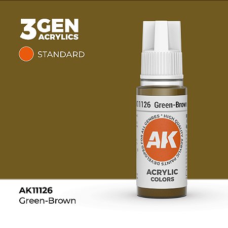 Tinta Acrílica GREEN BROWN - AK Interactive (17ml)