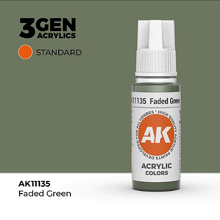 Tinta Acrílica FADED GREEN - AK Interactive (17ml)