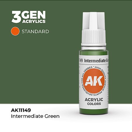 Tinta Acrílica INTERMEDIATE GREEN - AK Interactive (17ml)
