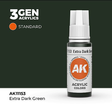 Tinta Acrílica EXTRA DARK GREEN - AK Interactive (17ml)