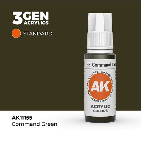 Tinta Acrílica COMMAND GREEN - AK Interactive (17ml)