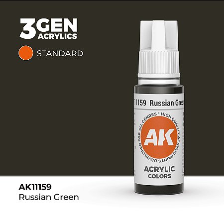Tinta Acrílica RUSSIAN GREEN - AK Interactive (17ml)