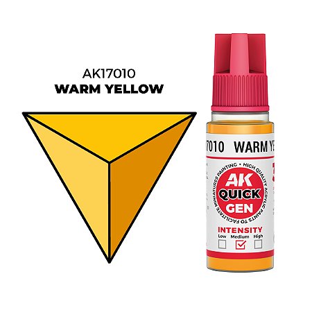 Tinta Acrílica Quick Gen WARM YELLOW - AK Interactive (18ml)