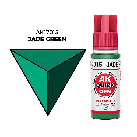 Tinta Acrílica Quick Gen JADE GREEN - AK Interactive (18ml)