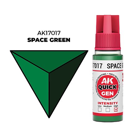 Tinta Acrílica Quick Gen SPACE GREEN - AK Interactive (18ml)