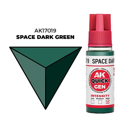 Tinta Acrílica Quick Gen SPACE DARK GREEN - AK Interactive (18ml)
