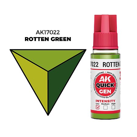 Tinta Acrílica Quick Gen ROTTEN GREEN - AK Interactive (18ml)