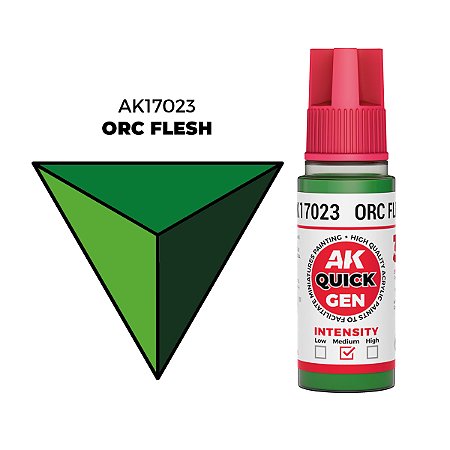 Tinta Acrílica Quick Gen ORC FLESH - AK Interactive (18ml)