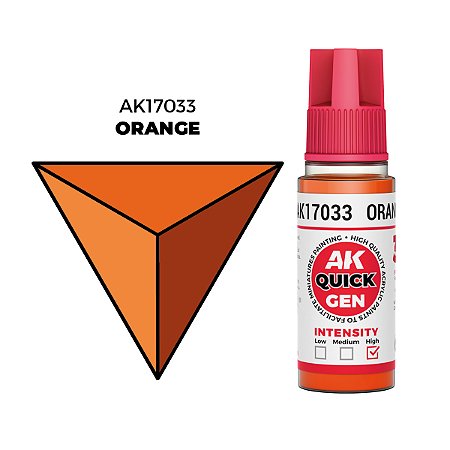 Tinta Acrílica Quick Gen ORANGE - AK Interactive (18ml)