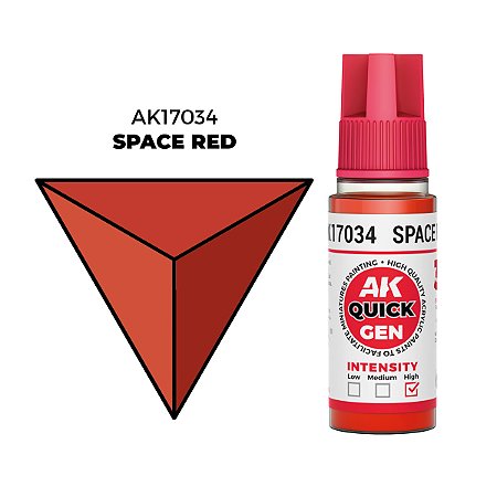 Tinta Acrílica Quick Gen SPACE RED - AK Interactive (18ml)