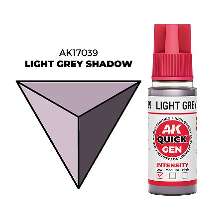 Tinta Acrílica Quick Gen LIGHT GREY SHADOW - AK Interactive (18ml)