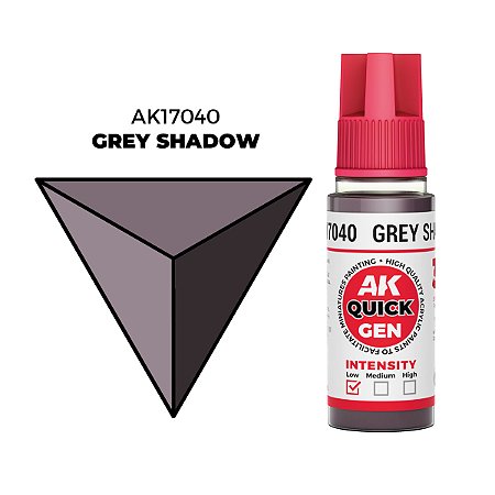 Tinta Acrílica Quick Gen GREY SHADOW - AK Interactive (18ml)