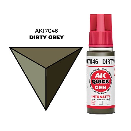 Tinta Acrílica Quick Gen DIRTY GREY - AK Interactive (18ml)
