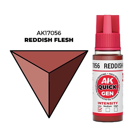 Tinta Acrílica Quick Gen REDDISH FLESH - AK Interactive (18ml)