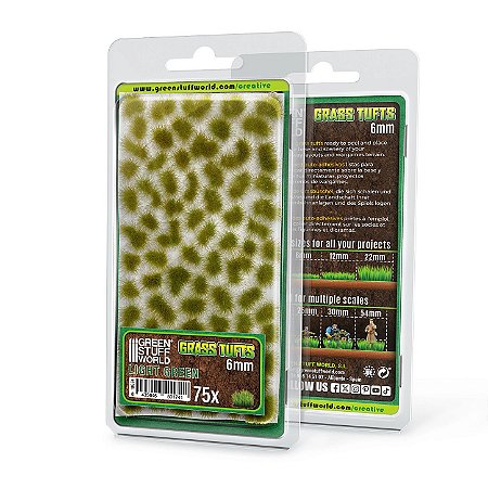 Tufos de grama VERDE CLARO - Green Stuff World (6mm - XXL)