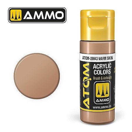 Tinta Acrílica ATOM COLOR - WARM SKIN - AMMO (20ml)