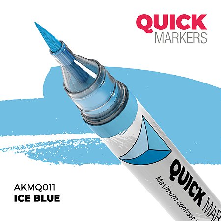 Marcador Acrílico Quick Markers - ICE BLUE - AK Interactive