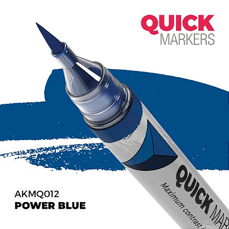 Marcador Acrílico Quick Markers - POWER BLUE - AK Interactive
