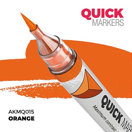 Marcador Acrílico Quick Markers - ORANGE - AK Interactive