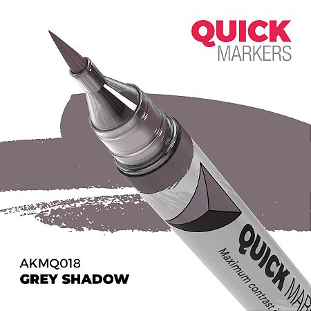 Marcador Acrílico Quick Markers - GREY SHADOW - AK Interactive