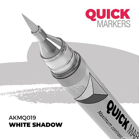 Marcador Acrílico Quick Markers - WHITE SHADOW - AK Interactive