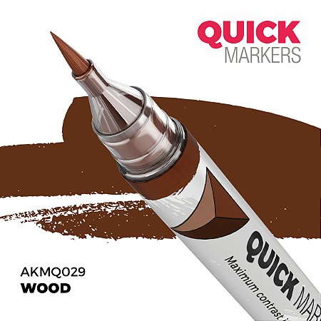 Marcador Acrílico Quick Markers - WOOD - AK Interactive