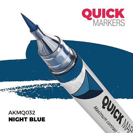 Marcador Acrílico Quick Markers - NIGHT BLUE - AK Interactive