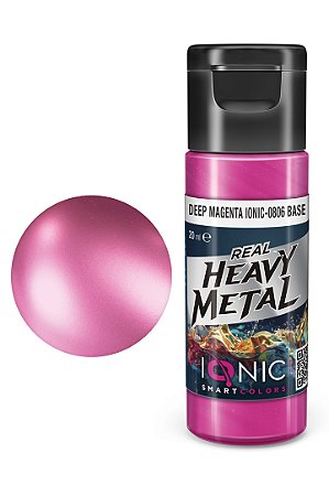 Tinta Metálica Acrílica Real Heavy Metal - DEEP MAGENTA (BASE) - IONIC Smart Colors (20ml)
